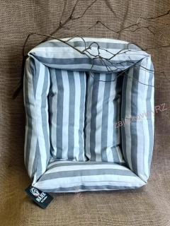 HPF pelech Makaron L 78 cm šedý proužek