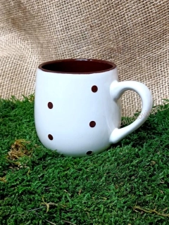 Hrnek s puntíky, 310 ml, keramika