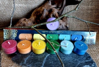 Arôme sada vonných čajových svíček chakra 7 ks