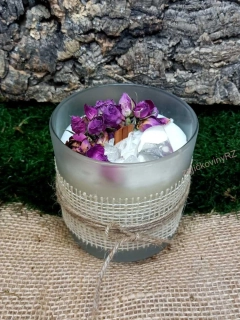 Vonná svíčka s minerály,  KŘIŠŤÁL, velká 400g č.1