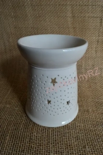 Aromalampa, bílá, motiv hvězdy