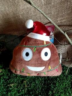 Trixie hnědý látkový XMAS emoticon