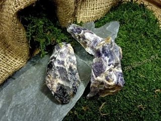 Ametyst chevron surový kámen XXL, 1 ks cca 8-10 cm