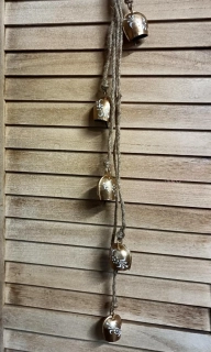 Zvonečky zlaté, velikost zvonečku 3,5 cm