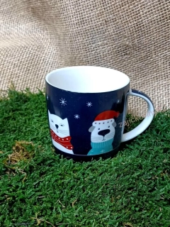 Hrnek zvířátka v zimě, porcelán, 300 ml