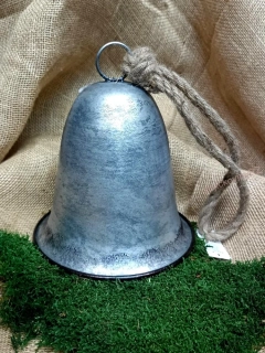Zvon stříbrný, XXL 24 cm