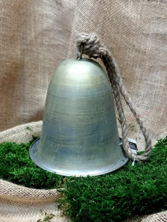 Zvon zlatá patina, XXL 24 cm