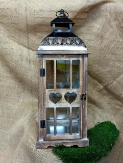 Lucerna velká, srdíčka, 62 cm