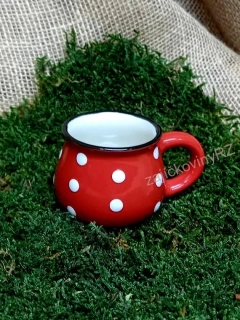 Hrnek s puntíky, mini, 75 ml