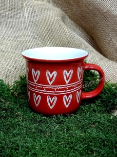 Hrnek se srdíčky, velký, 450 ml