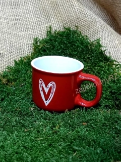 Hrnek se srdíčkem, malý, 90 ml