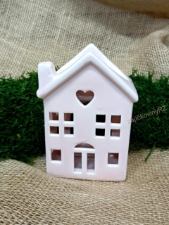 Aromalampa, domek keramický růžový