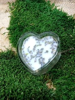 Svíčka ve skle srdíčko, 7cm