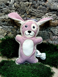 Látková hračka, pes růžový 23 cm