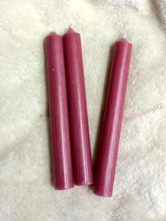 Svíčka stolní růžová 18 cm, 1ks