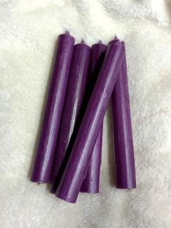 Svíčka stolní tm.fialová (lila)18 cm, 1ks