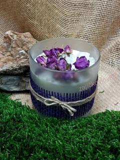 Vonná svíčka s minerály, KŘIŠŤÁL, velká 400g č.2