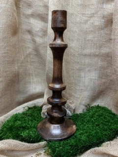 Svícen dřevěný, 40 cm